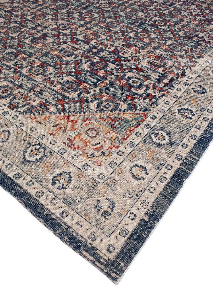 Noori Rug Low-Pile Garry Blue/Grey Rug