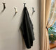 Set of 4 Coastal Color Cast Iron Flipping Fish Decorative Wall Hooks
