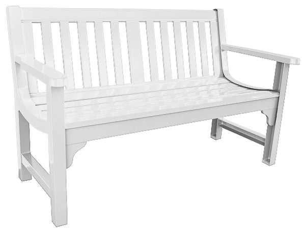 Charleston Bench in Glossy White