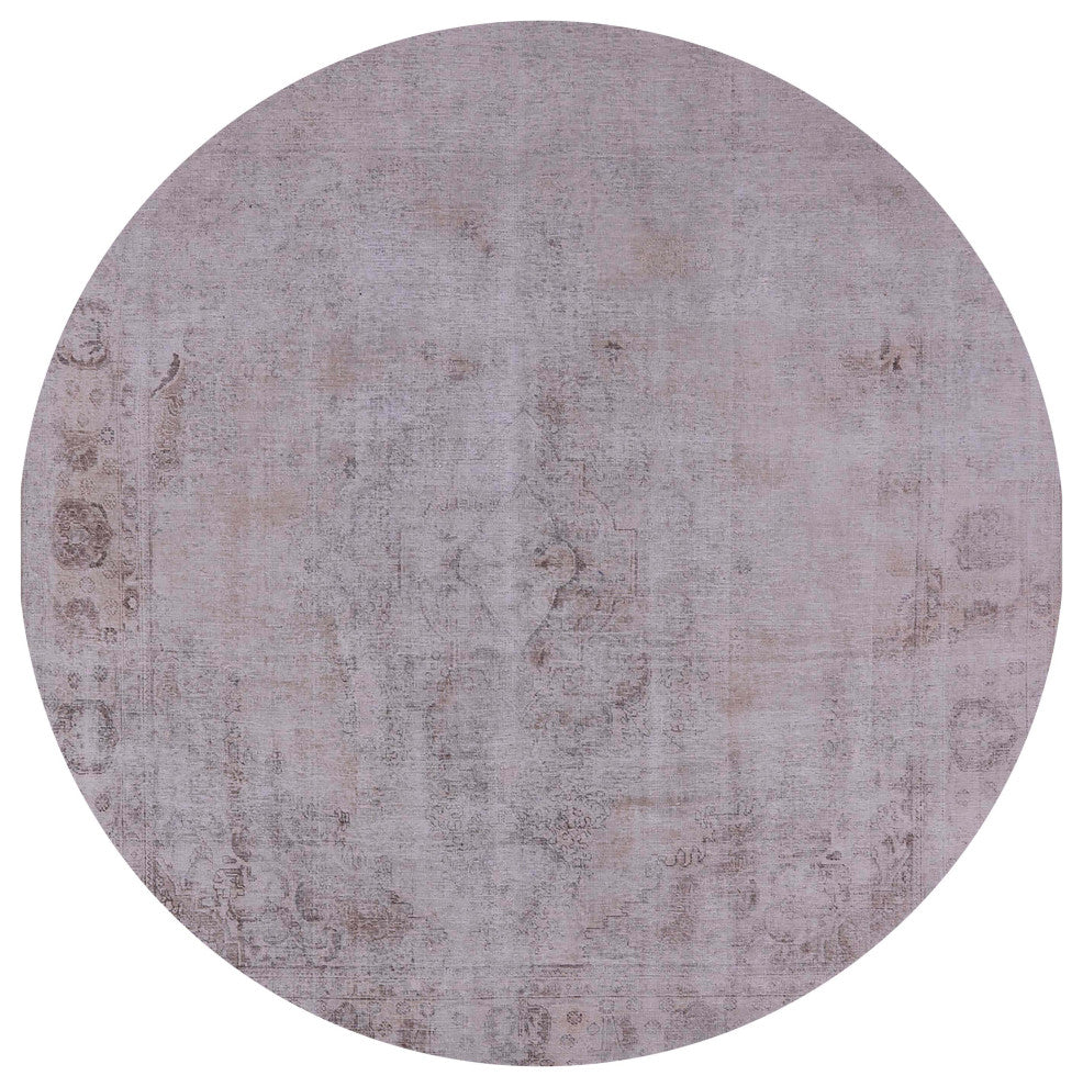 Ahgly Company Indoor Round Mid-Century Modern Area Rugs, 6' Round