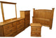 Classic Oak Queen Bed Frame, Caribbean Rum