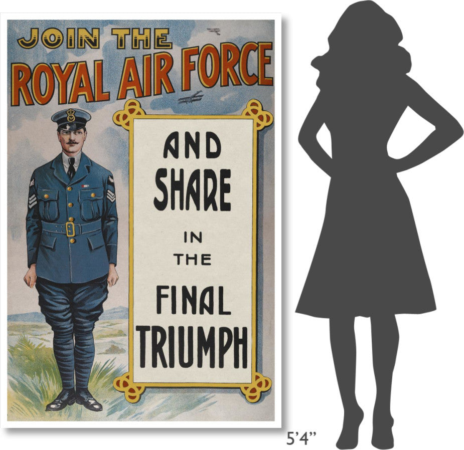 "WWI: Join the Royal Air Force" Digital Paper Print, 42"x62"