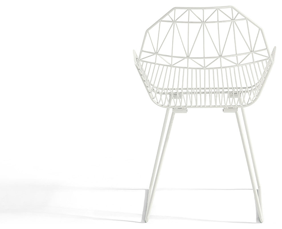 Ace Dining Arm Chair, Matte White