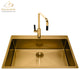 Luz Mono Shower Faucet, Polished Gold