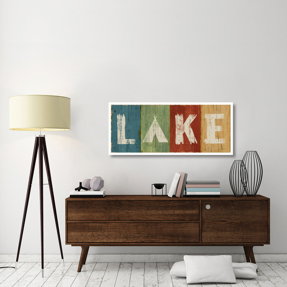 "Lake Lodge V" Digital Paper Print by Sue Schlabach, 52"x22"