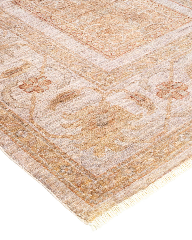 Eclectic, One-of-a-Kind Hand-Knotted Area Rug Orange, 6'8"x9'10"