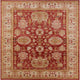 Ahgly Company Indoor Square Mid-Century Modern Area Rugs, 7' Square