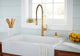 Kinzie Single Handle Pre-Rinse Kitchen Faucet Chrome, Brushed Bronze