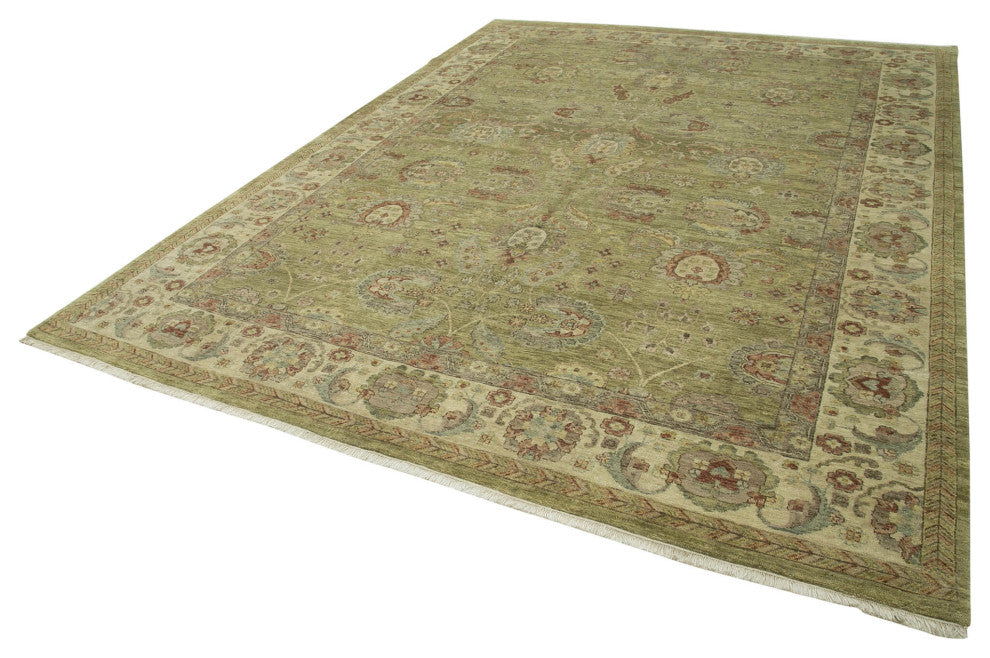 Rug N Carpet - Handwoven Oriental 8' 11" x 11' 9" One-of-a-Kind Oushak Area Rug