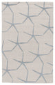 Jaipur Living Starfishing Handmade Animal White/Blue Area Rug, 5'x8'