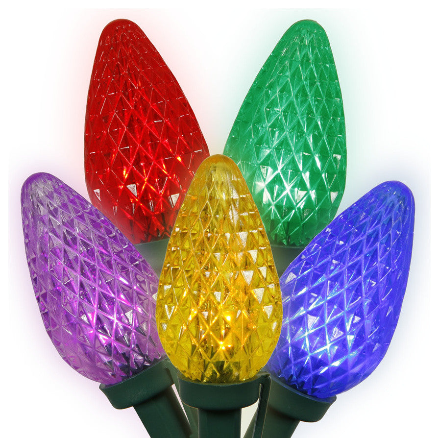 Vickerman 16' Multicolor Single Mold C9 LED Light Set, Multi-Colored