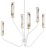 Maxim 16176 Regent 6 Light 36"W LED Abstract Chandelier - Light French Gray /