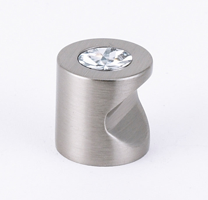 ALNC823-34-SN Center Crystal Knob, Small