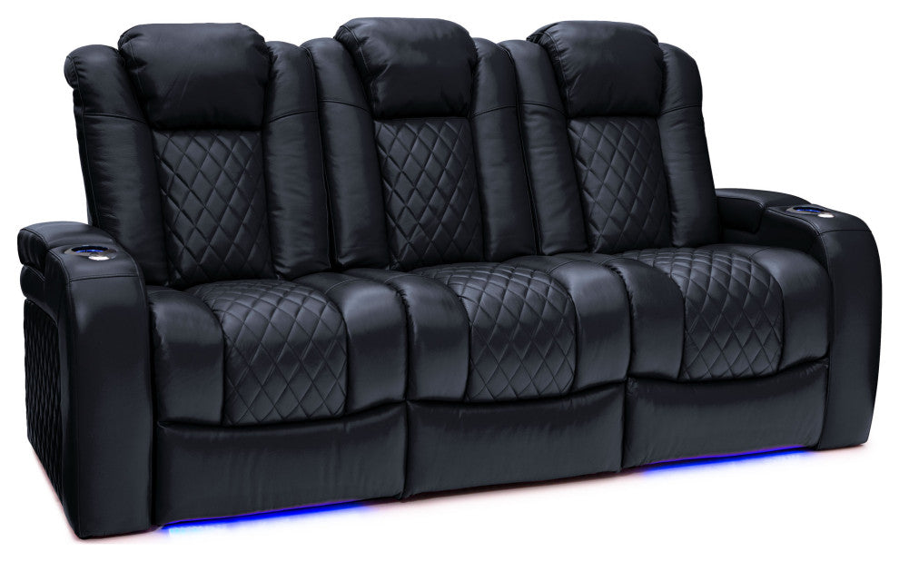 Seatcraft Euphoria Home Theater Seating, Black, Sofa