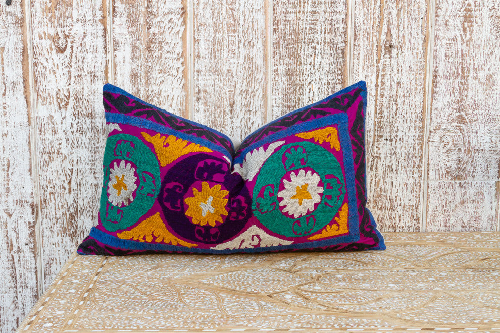 Darisa Nurata Suzani Lumbar Pillow