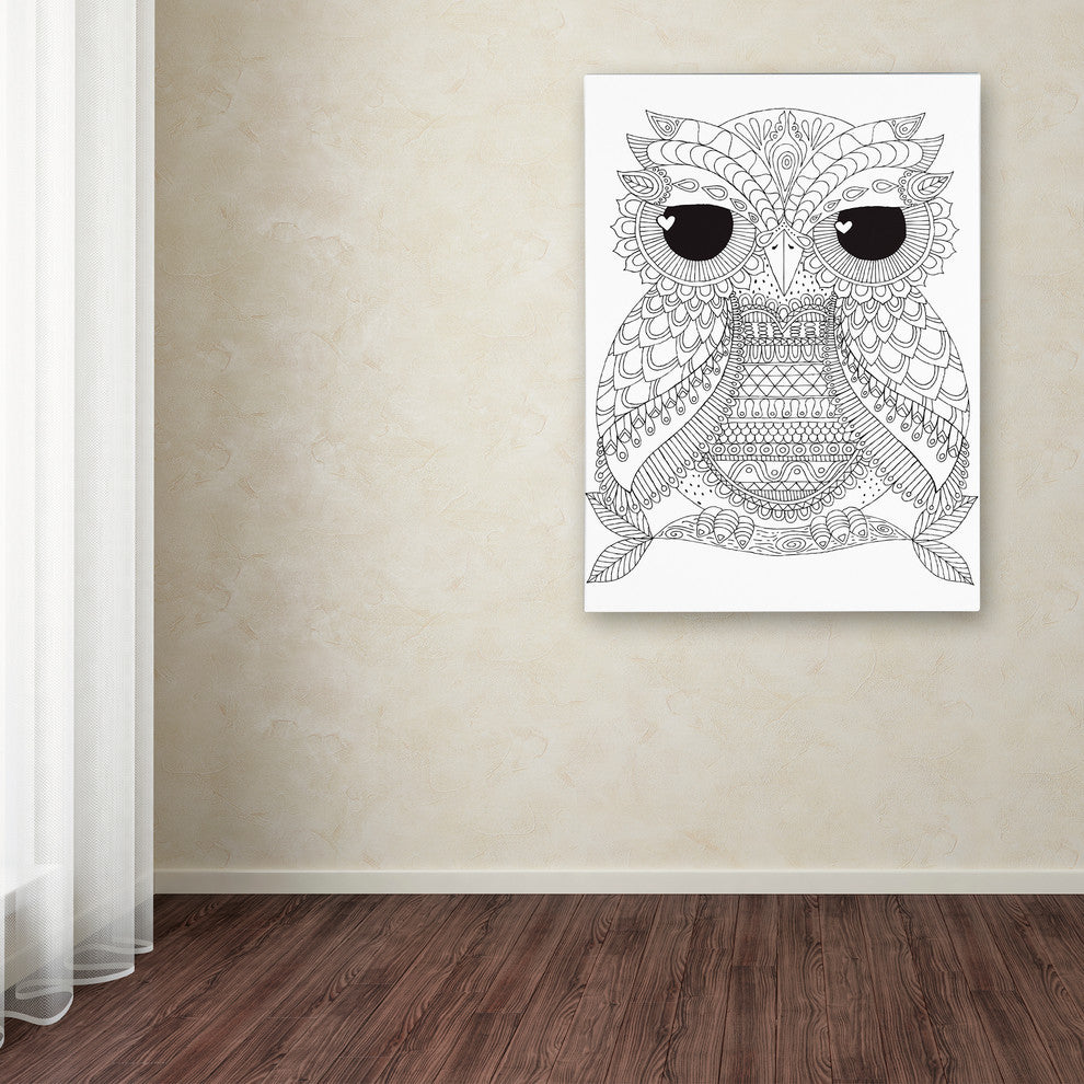 Hello Angel 'Owl Dude' Canvas Art, 19x14