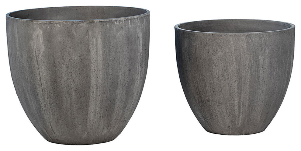 Charcoal Composite Planter Pot Large