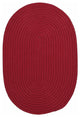 Colonial Mills Boca Raton BR72 Sangria Indoor/Outdoor Area Rug, Oval 7'x9'