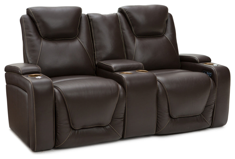 Seatcraft Vienna Home Theater Seating, Brown, Sofa Loveseat