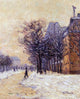 Armand Guillaumin Passers-by in Paris in Winter Premium Canvas Print
