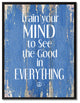 Train Your Mind  Inspirational, Canvas, Picture Frame, 28"X37"