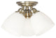 Somerville 3-Light Ceiling Mount, Antique Brass