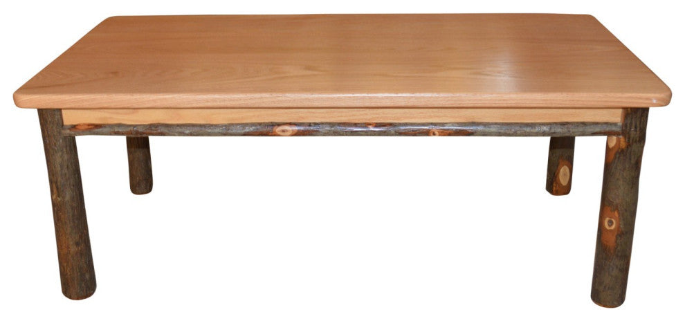 Hickory Solid Wood Coffee Table, Natural