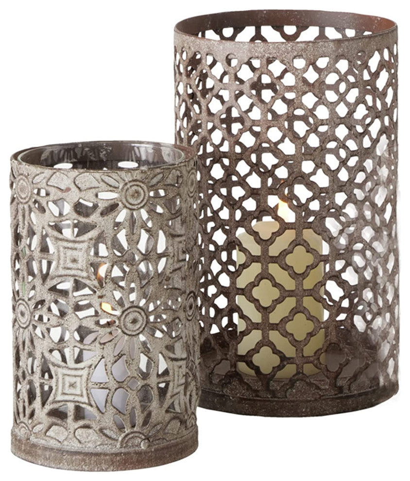 2 Piece Candle Lantern Set