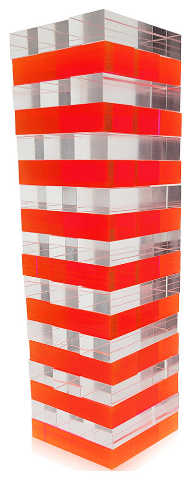 OnDisplay 3D Luxe Acrylic Stacking Tower Puzzle Game - Tumbling Block Game (Pin
