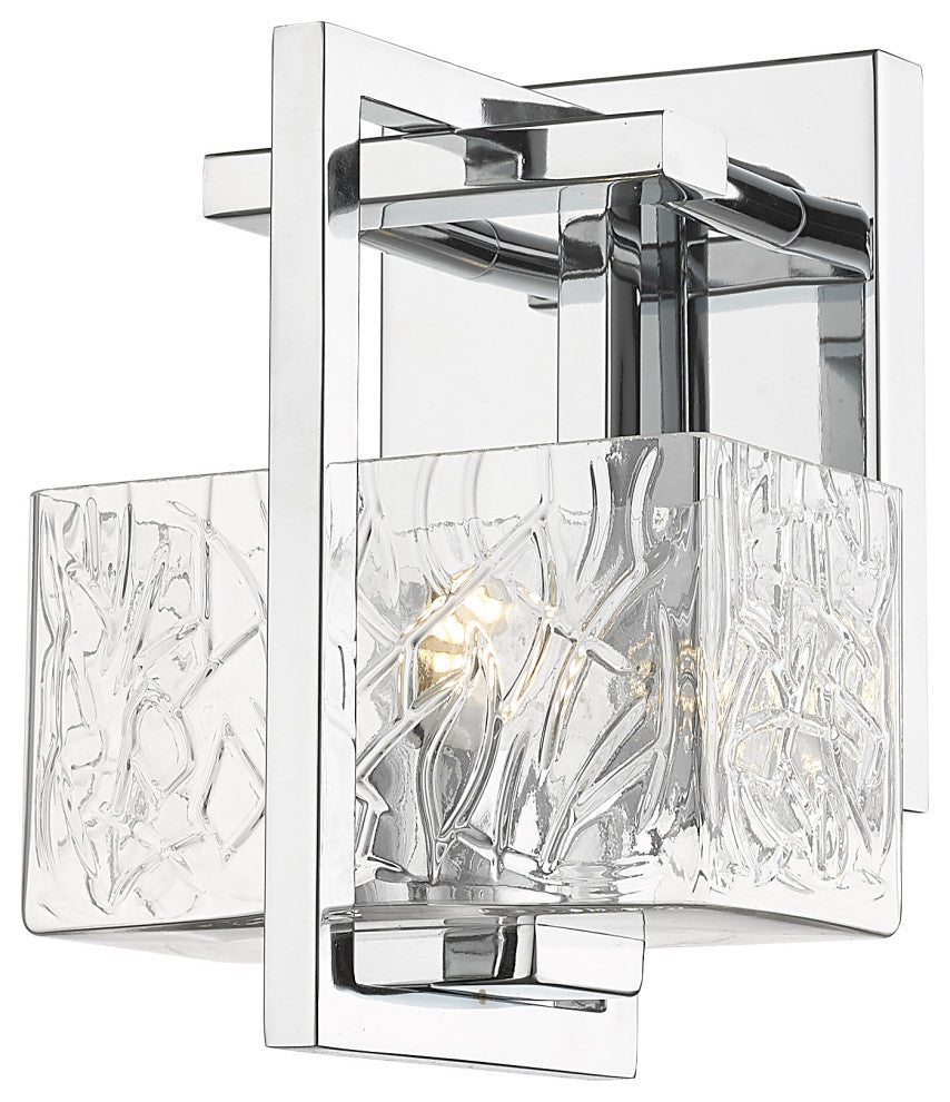 Innovations 312-1W-PC-CL-LED 1-Light Bath Vanity Light, Polished Chrome