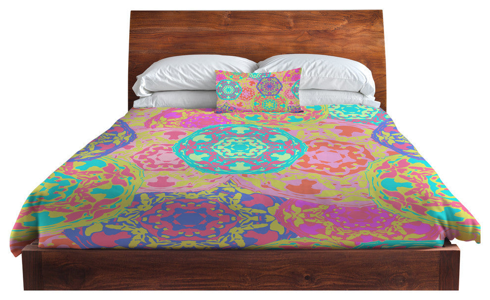 Coachella, Multi Lightweight King Duvet Cover
