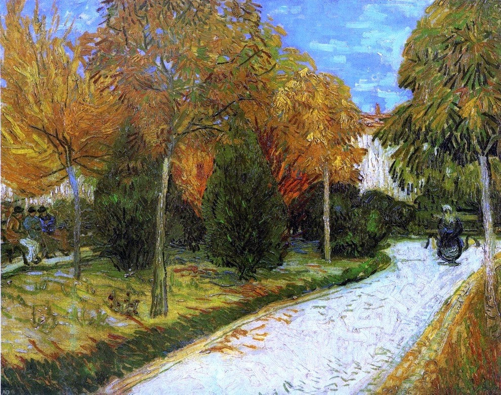 Vincent Van Gogh The Public Park at Arles Wall Decal