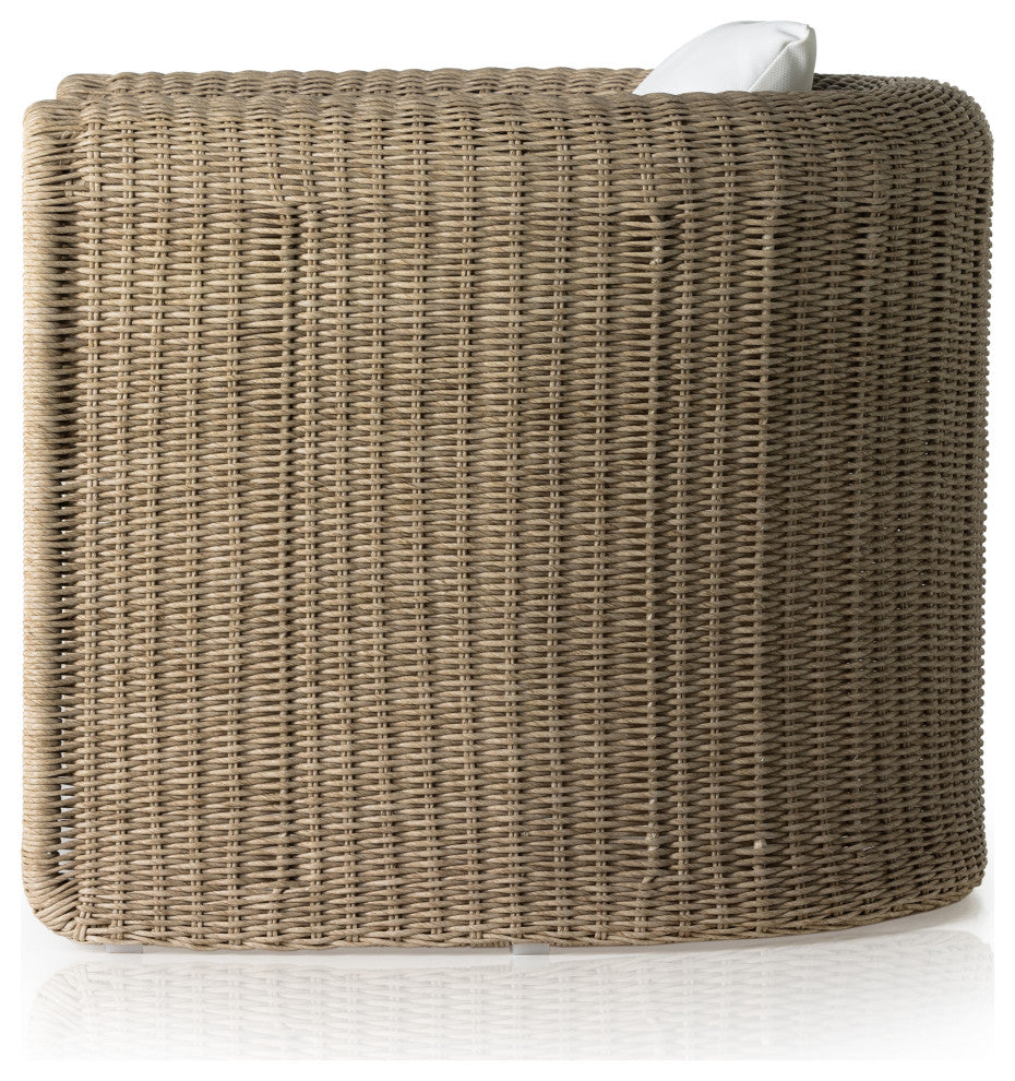 Tucson Woven Outdoor Chair-Vintage White