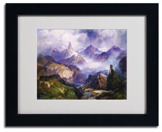 'Index Peak, 1914' Matted Framed Canvas Art by Thomas Moran