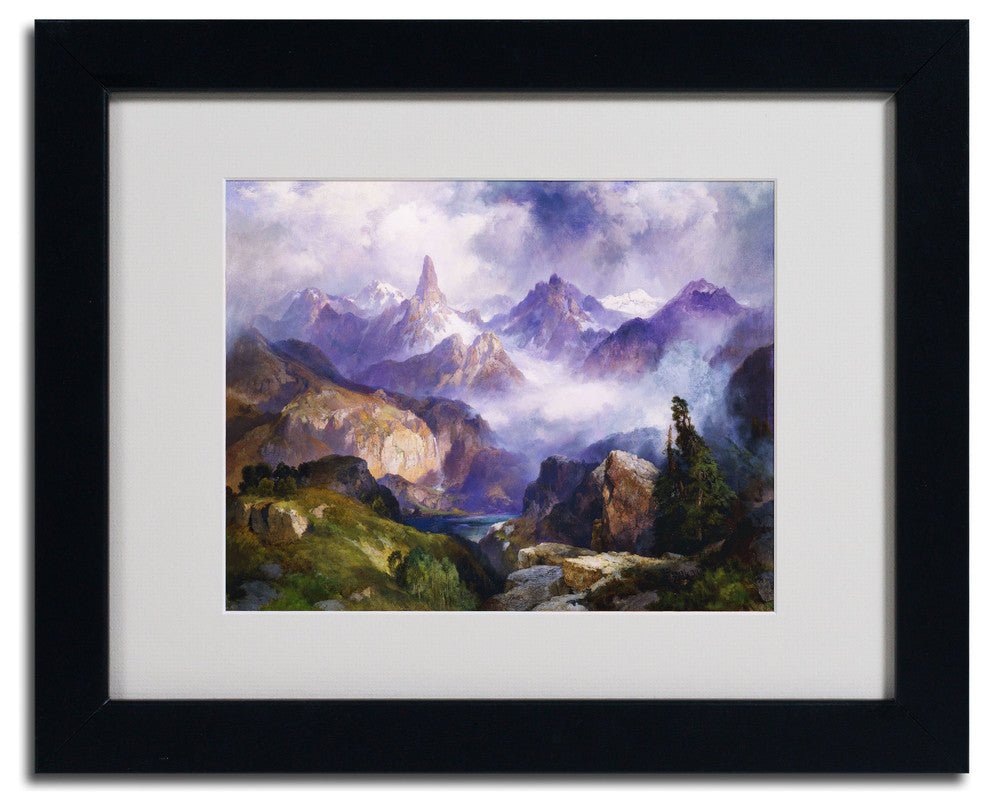 'Index Peak, 1914' Matted Framed Canvas Art by Thomas Moran