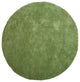 HAND KNOTTED LOOM WOOL ECO-FRIENDLY AREA RUGS-Round,Green,Solid Design