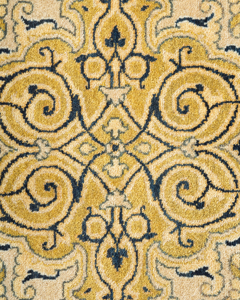 Adeline, One-of-a-Kind Hand-Knotted Area Rug Ivory, 6'1"x9'2"