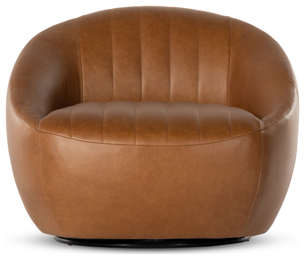 Audie Swivel Chair-Heirloom Sienna