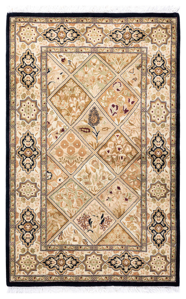 MOGUL, Hand Knotted Area Rug 4' 1" X 2' 8"