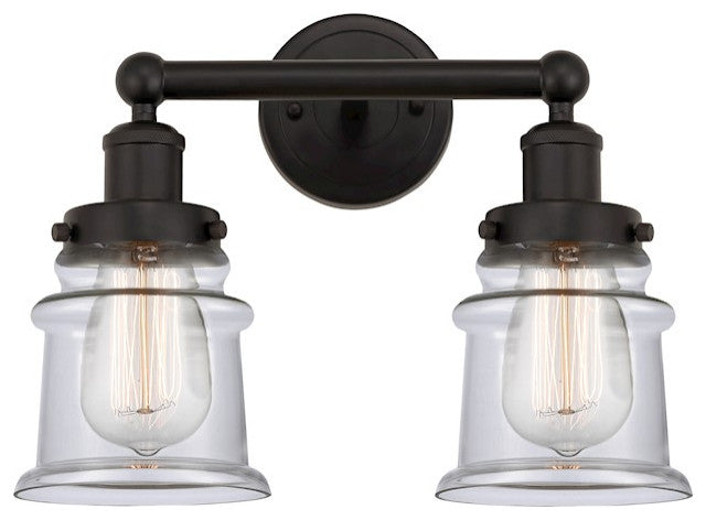 Innovations 616-2W-OB-G182S Canton 2 Light Bath Vanity Light, Oil Rubbed Bronze