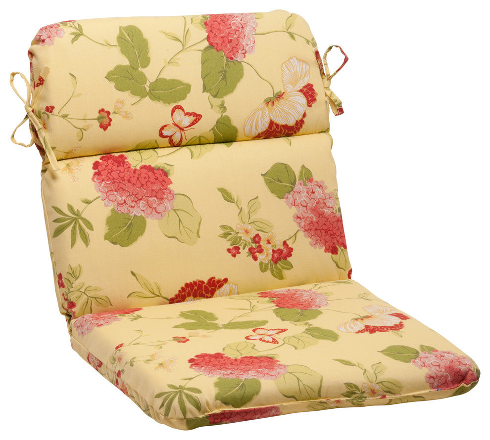 Risa Lemonade Rounded Corners Chair Cushion