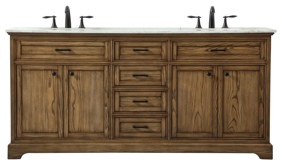 Home Living 21.5" Transitional Driftwood-Light Bathroom Vanity