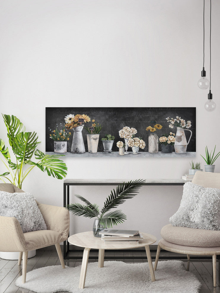"Perfect Blooming Flowers" Painting Print on Wrapped Canvas