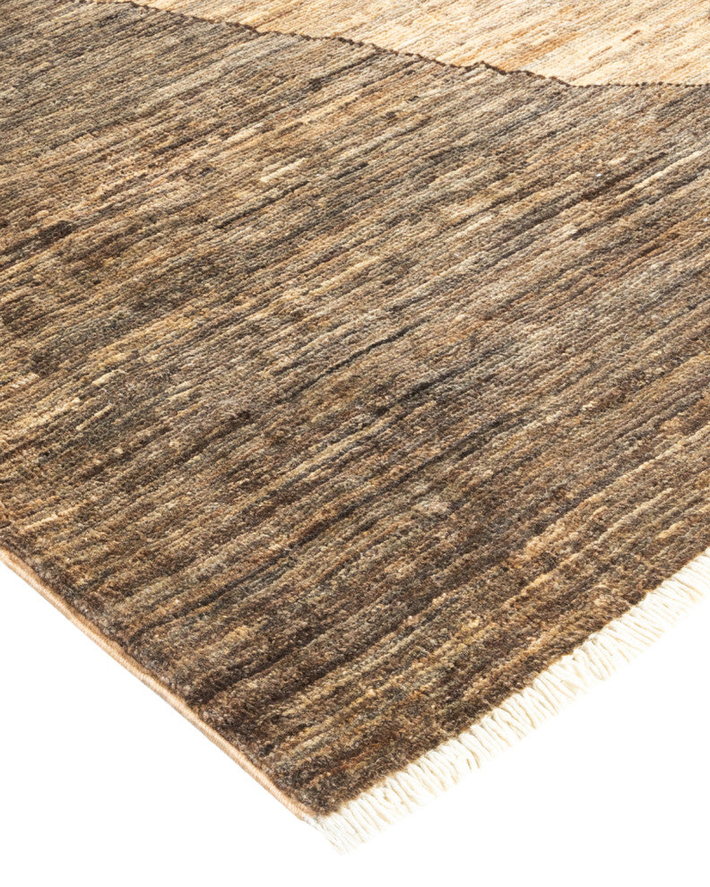 Eclectic, One-of-a-Kind Hand-Knotted Area Rug Beige, 8'10"x11'10"