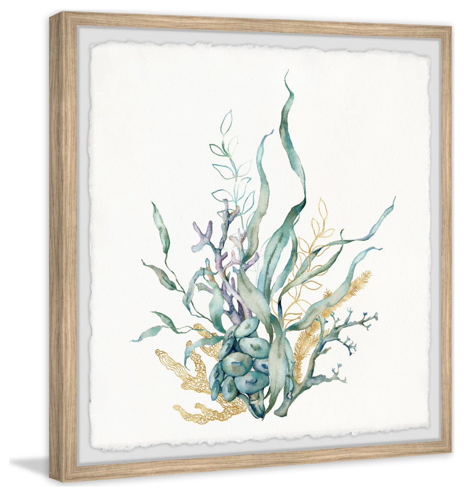 "Marine Gardens" Framed Painting Print, 24x24