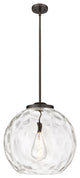 Athens Water Glass Pendant, Oil Rubbed Bronze, Clear Water Glass