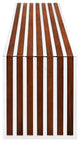 Modern Walnut Gridiron Large Wood Inlay Bench