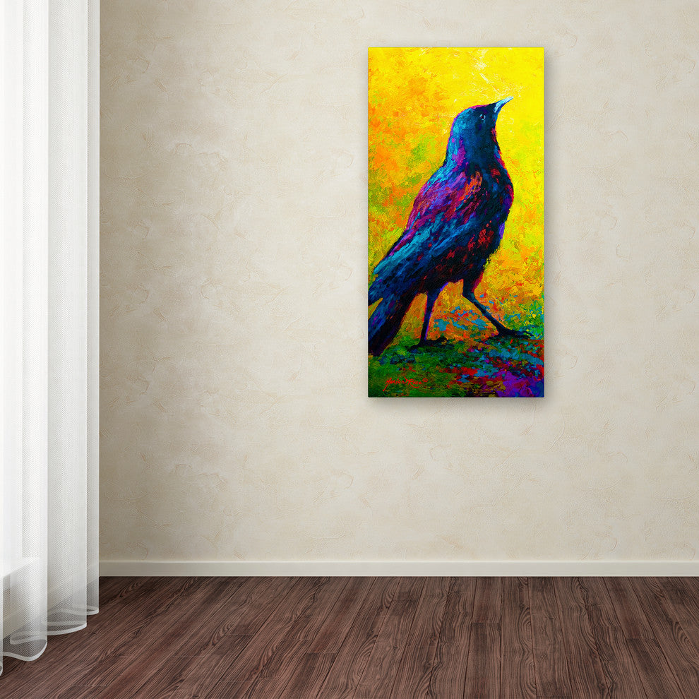 Marion Rose 'Crow 3' Canvas Art, 47 x 24