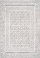 Athens Modern Geometric Boho Rug Gray/Cream 5 ft. x 8 ft. Area Rug