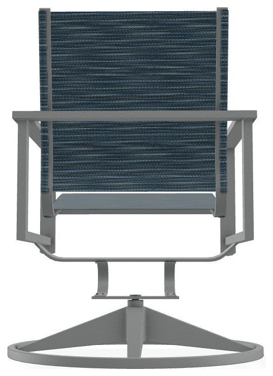 Tribeca Sling Outdoor Swivel Rocker, Nimbus Ocean/Graphite